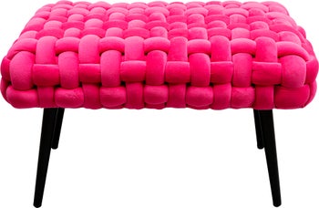 Bancuta Weave Roz 66 cm – imagine-1.