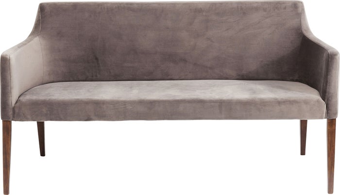 PANCA IMBOTTITA MODE VELLUTO GRIGIO KARE - Main Image