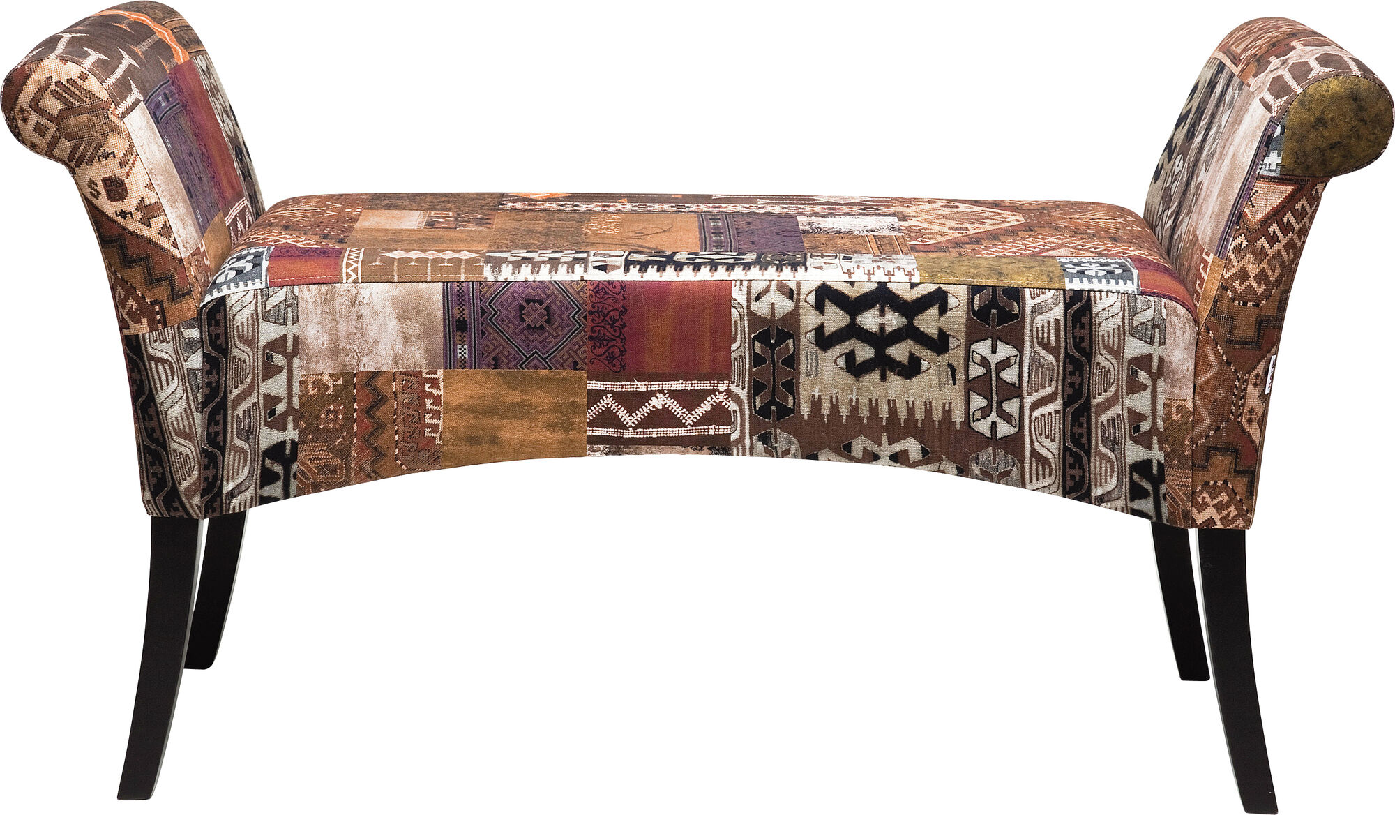 Ławka drewniana kolorowa nogi bukowe 108x40 cm – obraz-1