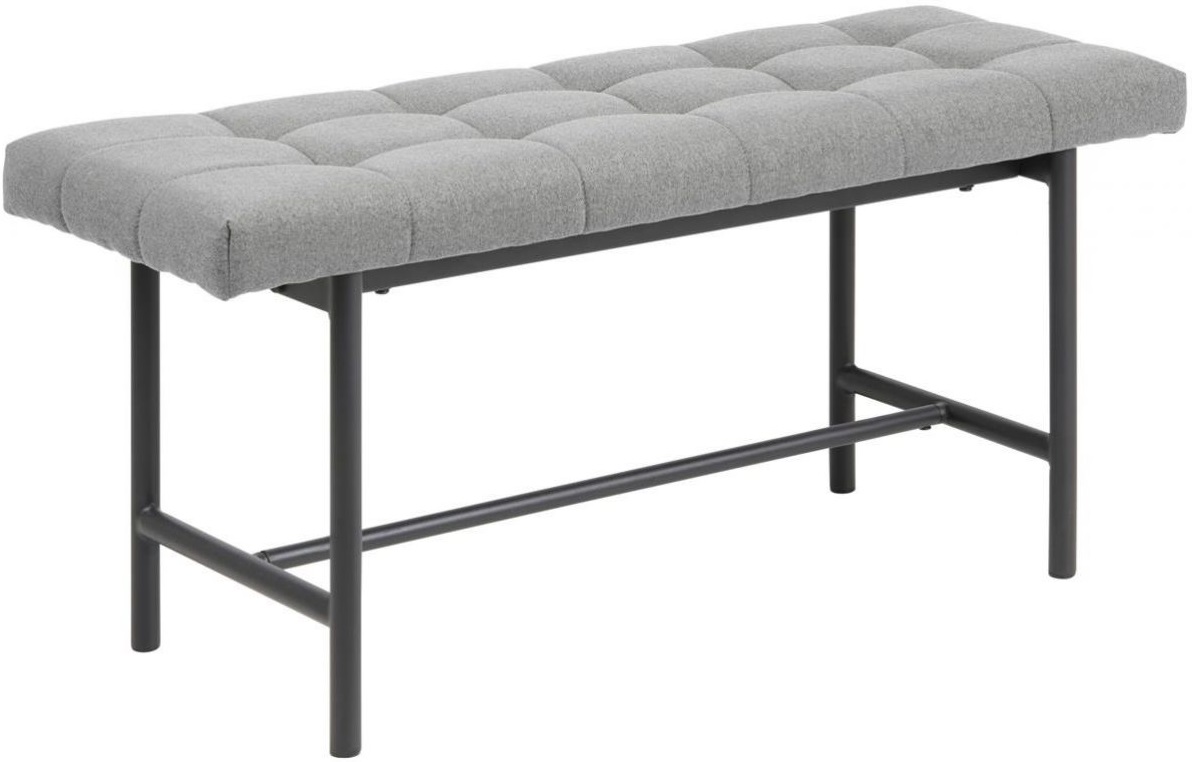 Ławka Gautreau 100x47 cm jasnoszara – obraz-1