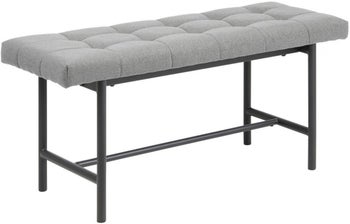 Ławka Gautreau 100x47 cm jasnoszara – obraz-1