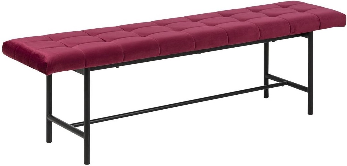 Ławka Gautreau 160x47 cm bordowa – obraz-1