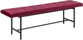 Ławka Gautreau 160x47 cm bordowa – obraz-1
