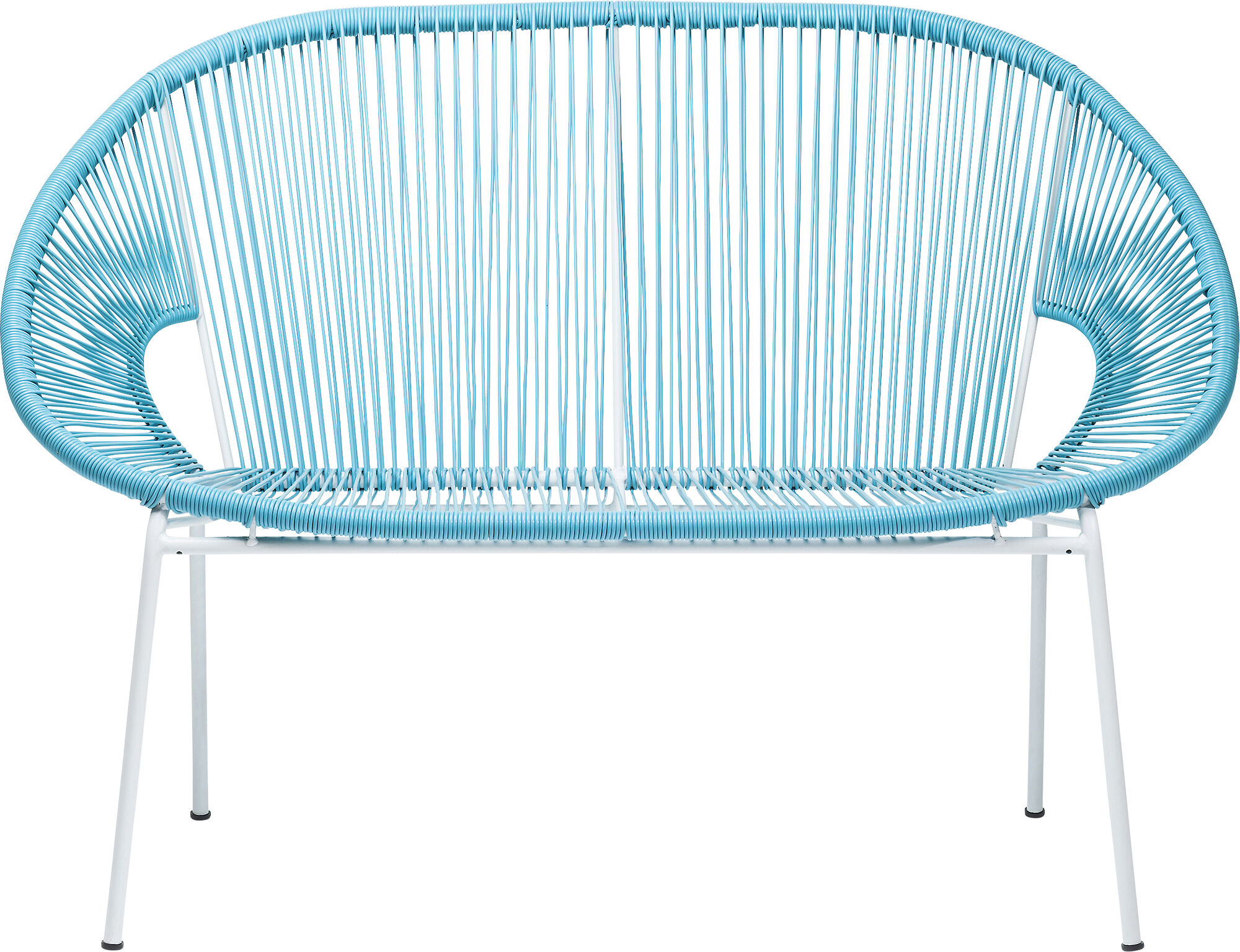 Ławka Spaghetti 117x68 cm niebieska – obraz-1