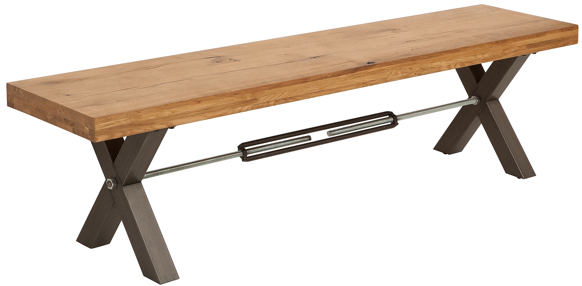 Dębowa ławka Thor 180x47 cm w nowoczesnym stylu – grafika-1.