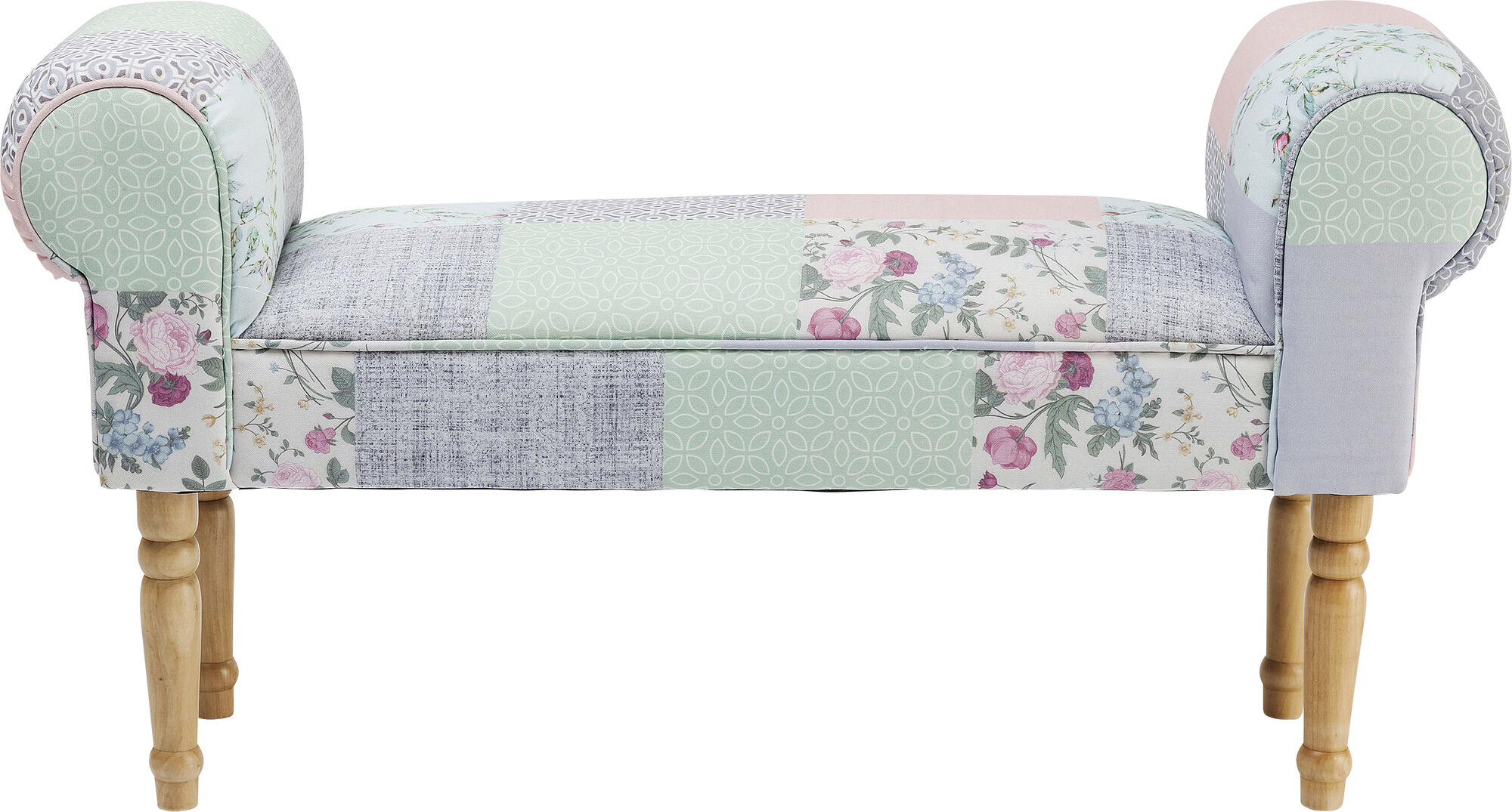 Ławka Wing Patchwork Powder 100x54 cm kolorowa – obraz-1