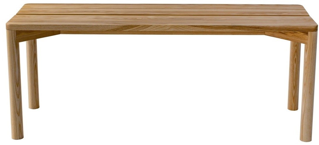 Ławka Zeen 114x48 cm drewniana – obraz-1