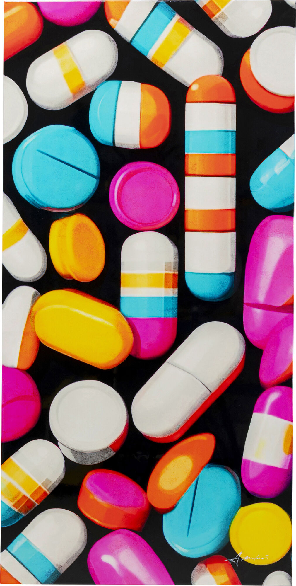 Cuadro lienzo Pastilla Stripes 70x140cm – Imagen-1.