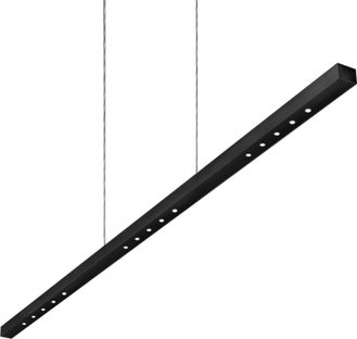 Lens Line section LED zwieszany 96 cm czarny mat – obraz-1