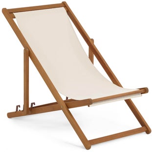 Leżak 53x96 cm szarobeżowy - stelaż drewniany – obraz-1