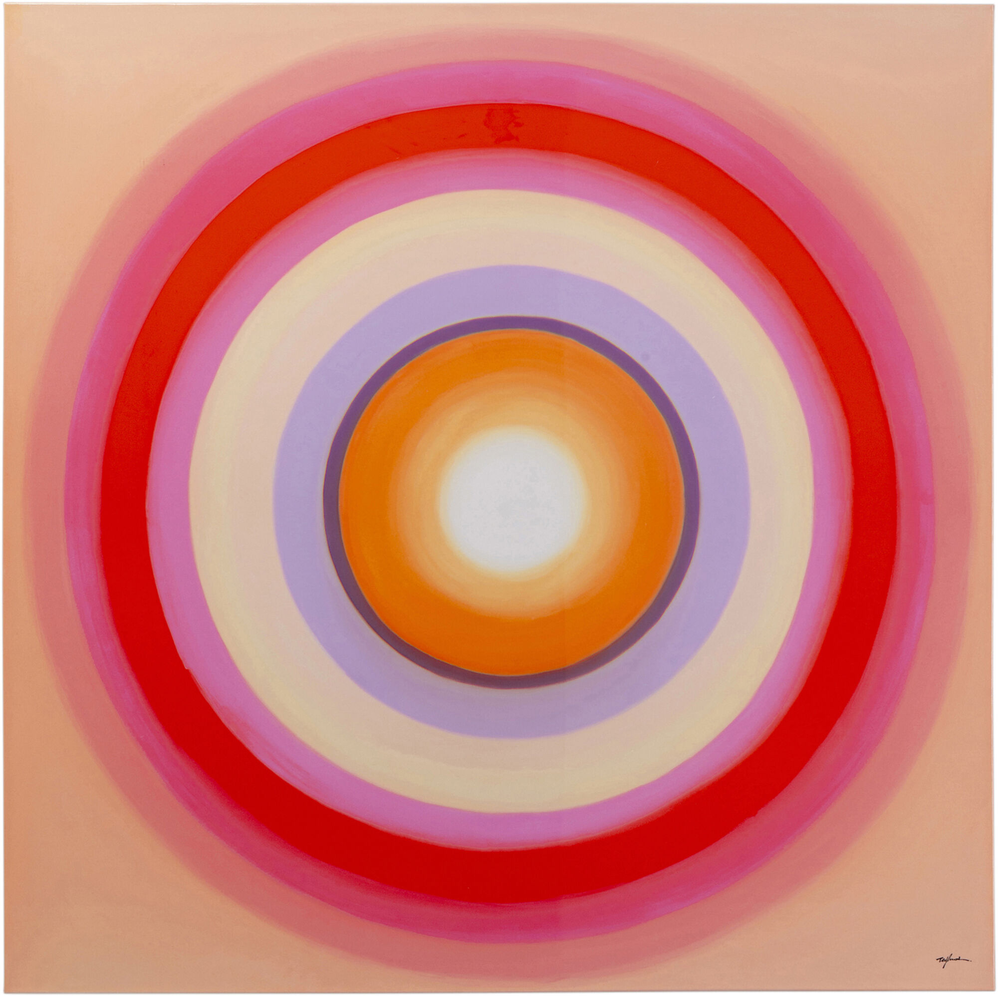 Lienzo Tendency Circle Rosa 120x120cm – Imagen-1.