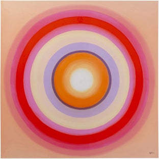Lienzo Tendency Circle Rosa 120x120cm – Imagen-1.