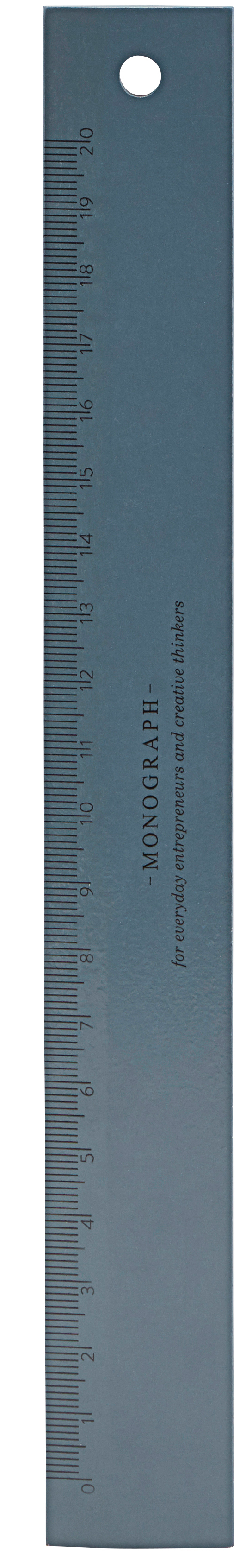 Linijka drewniana 20 cm ciemnoniebieska – obraz-1