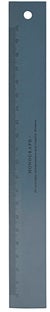 Linijka drewniana 20 cm ciemnoniebieska – obraz-1