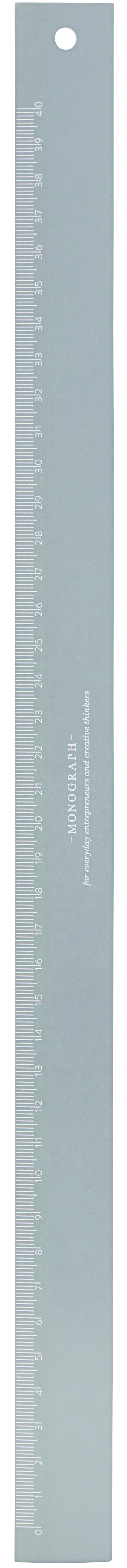 Linijka drewniana jasnoszara długa 40cm – obraz-1