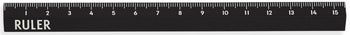 Linijka aluminiowa czarna 16 cm – obraz-1