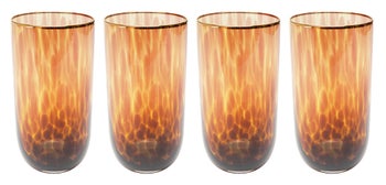 Szklanka Long Drink Karmelowa 16cm (4/part) – obraz-1