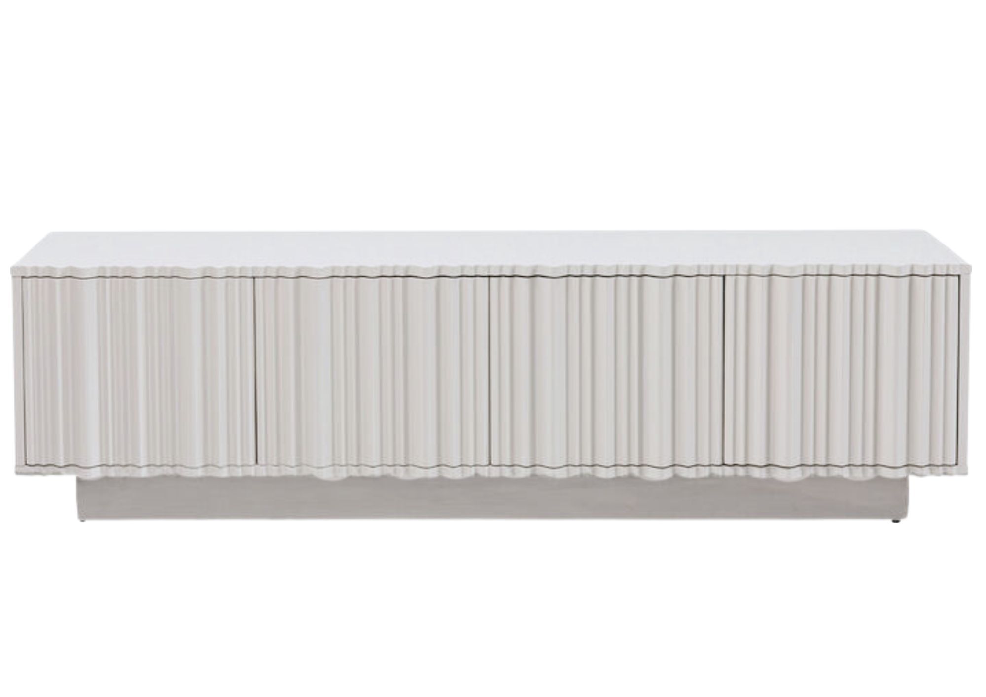 Mueble bajo Stucco Blanco 160x45 cm – Imagen-1.