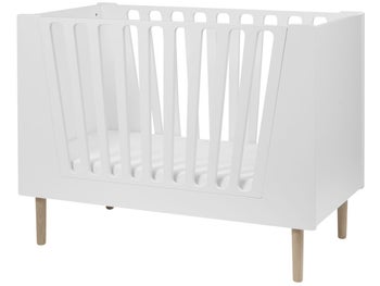 Łóżeczko Done by Deer 125x92 cm białe – obraz-1