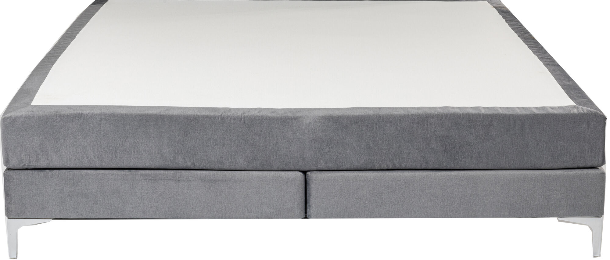 Base letto Boxspring Benito grigio 160x200cm – immagine-1.