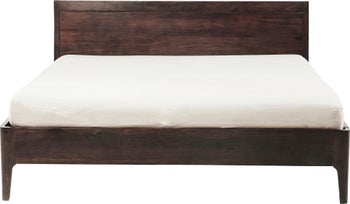 Pat elegant din lemn masiv Brooklyn Walnut 180x200 cm – imagine-1.