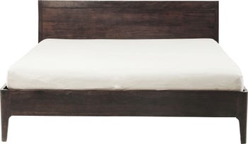 Pat elegant din lemn masiv Brooklyn Walnut 180x200 cm – imagine-1.