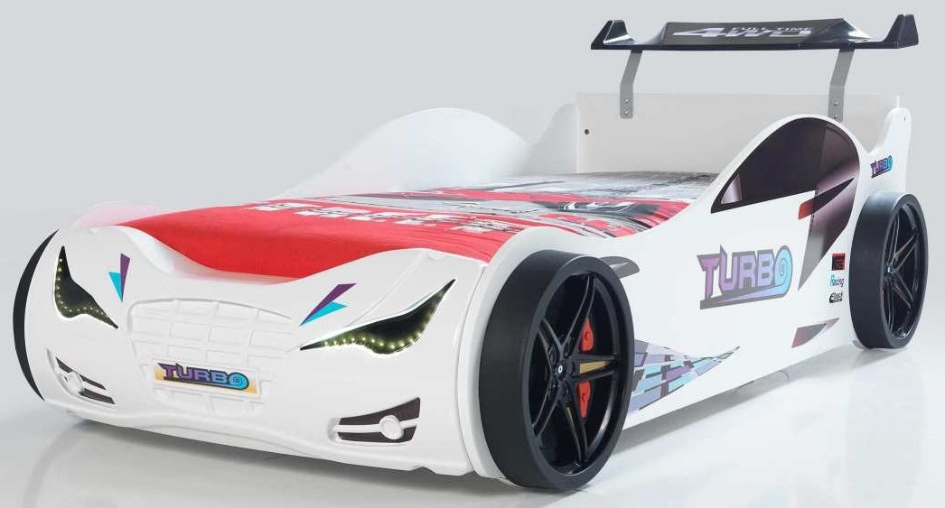 Łóżko dziecięce Eko 90x190 cm białe – obraz-1