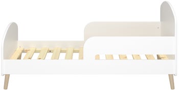 Łóżko dziecięce Gaia 140x70 cm białe – obraz-1