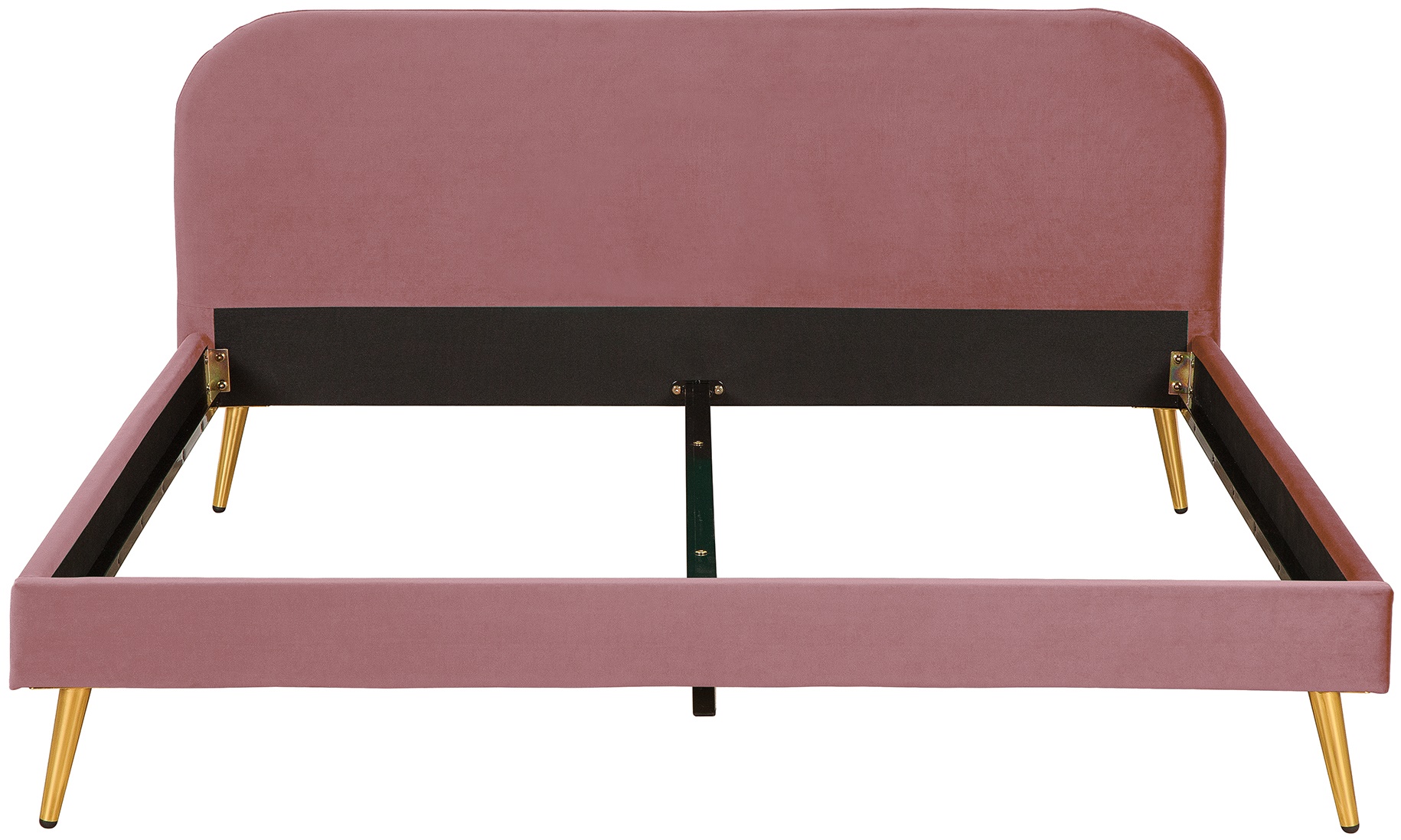 Łóżko Deckard 140x200 cm brudny róż – obraz-1