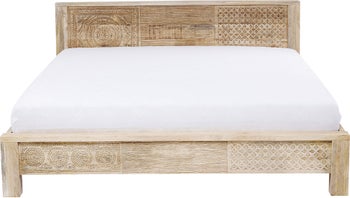 Pat din lemn masiv 180x200cm Puro  – imagine-1.