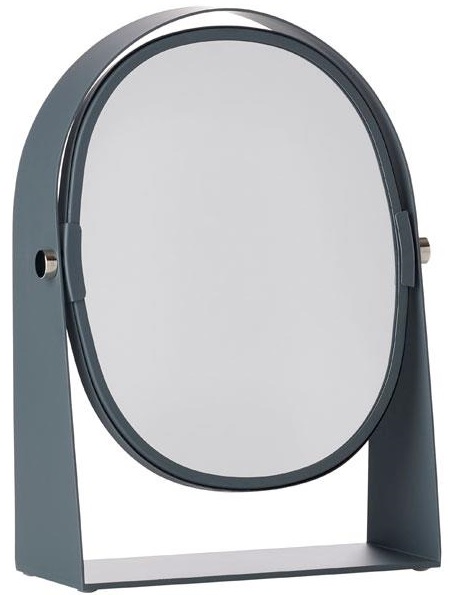 Lusterko łazienkowe szklane szare 16x23 cm – obraz-1