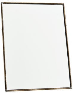 Lusterko Lig 15x20 cm mosiężne antyczne – obraz-1