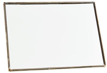 Lusterko Lig 20x15 cm mosiężne antyczne – obraz-1