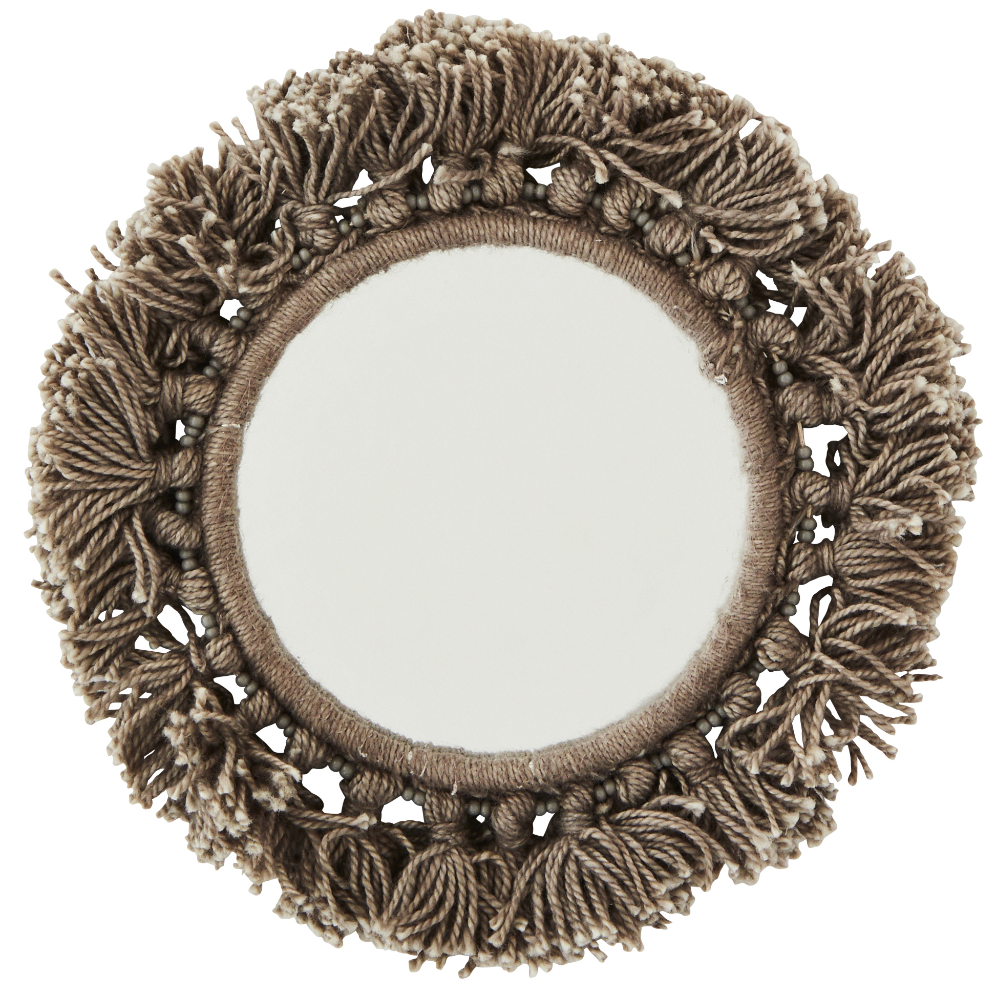 Lusterko Moykel Ø11 cm szare – obraz-1