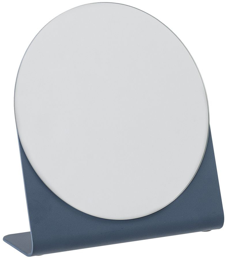 Lusterko stojące metalowe niebieskie 15x16 cm – obraz-1