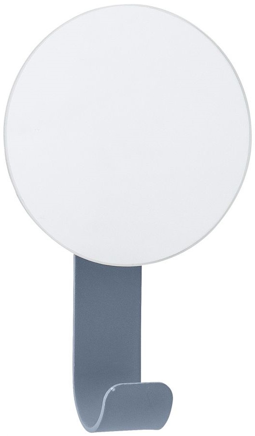 Lusterko z haczykiem metalowe niebieskie 7x12 cm  – obraz-1