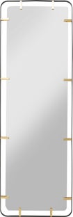 Lustro rama czarna 55x165 cm – obraz-1