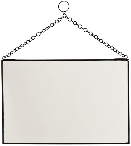Lustro Caenas 30x20 cm czarne – obraz-1