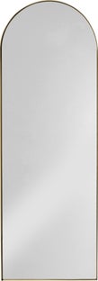 Lustro wiszące pionowe w złotej ramie 55x165 cm – obraz-1
