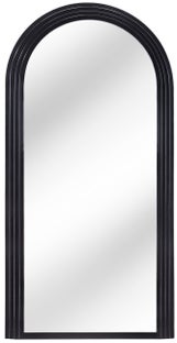Czarne nowoczesne lustro z poliuretanu i MDF 80x160 cm – grafika-1.