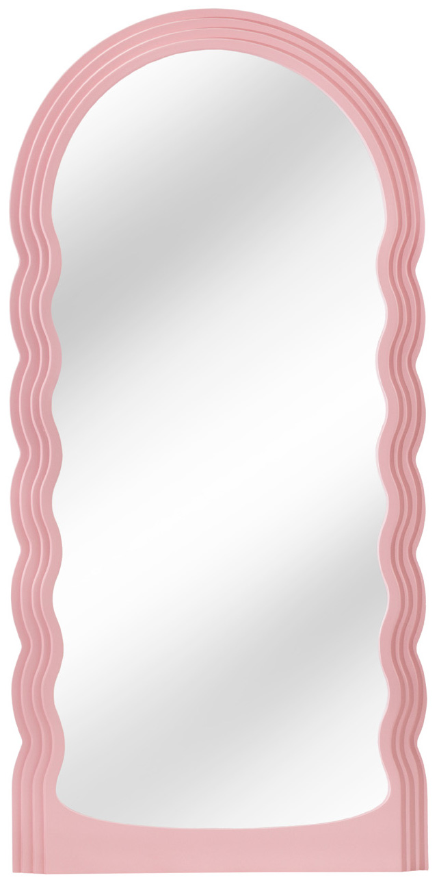 Nowoczesne lustro w kolorze różowym do wnętrz z unikalnym stylem – grafika-1.