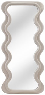 Lustro szarobeżowe z nowoczesną ramą do stylowych wnętrz – grafika-1.