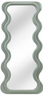 Nowoczesne lustro zielone szałwiowe 70x160 cm z polakierowaną ramą – grafika-1.