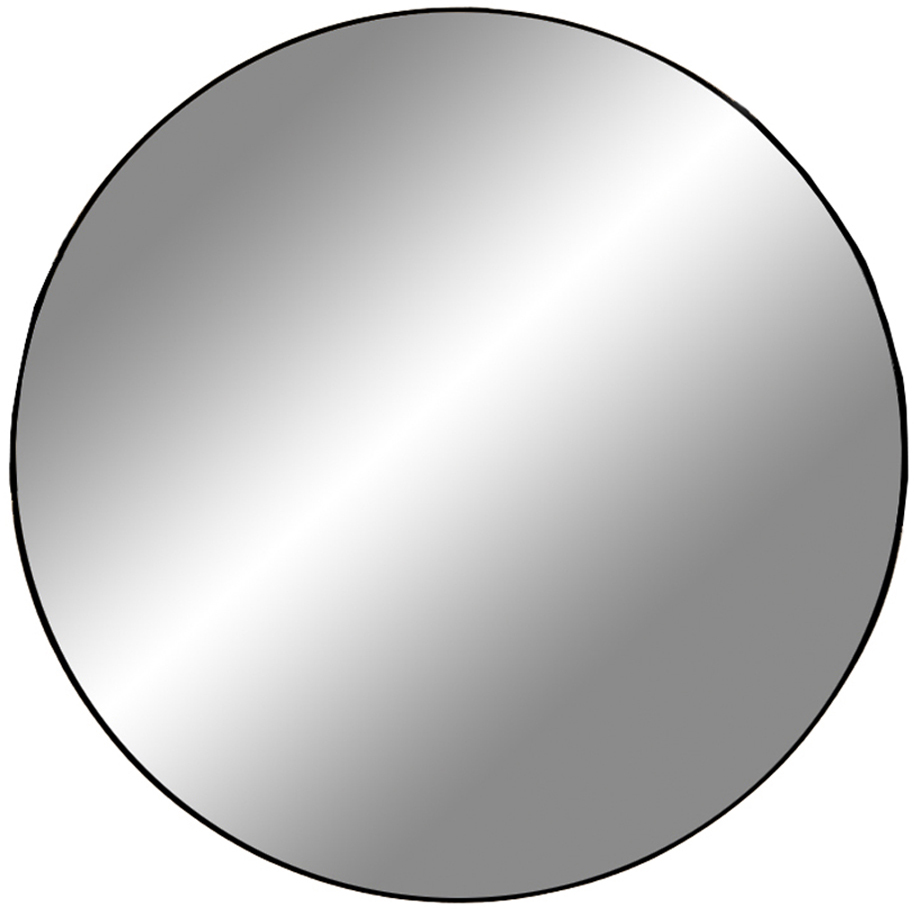 Lustro okrągłe czarne Ø100 cm – grafika-1.