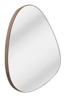 Lustro Noemi w naturalnym drewnie o wymiarach 60x72 cm – grafika-1.