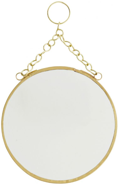 Lustro Photia Ø15 cm mosiężne – obraz-1