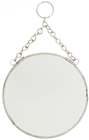 Lustro Photia Ø15 cm srebrne – obraz-1