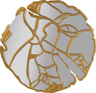 Specchio da parete Pieces oro Ø100cm – immagine-1.