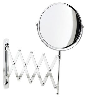 Lustro regulowane Ø17 cm srebrne – obraz-1