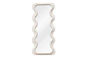 Lustro ścienne CURVY 160 cm białe – grafika-1.